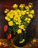 Collin Zipp, Poppy Flowers, 2018, oil on canvas