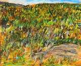 Lloyd Bennett, Untitled - Spring Tapestry of Trees, 2013, oil on canvas