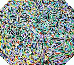 Olga Bissett, Goes, 1977, acrylic on wood board