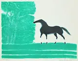 André Brasilier, Cheval Irlandais #124/150, colour lithograph on paper