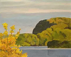Francis Bruce Brown, North From Lake Vernon, 1980, oil on canvas board