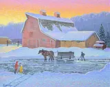 William Roy Brownridge, Can't Wait for the Ice, acrylic on canvas