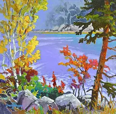 John H. Burrow, Malique, acrylic on canvas board