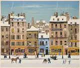 Michel Delacroix, Untitled - French Street Scene #109/150, colour lithograph on paper