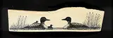David Goldsmith, Canadian Loon Family, 2007, scrimshaw on bone