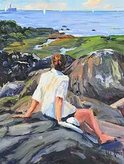 Ron Hedrick, Rachel, oil on canvas