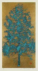 Joichi Hoshi, Tree, 1977, colour silkscreen on paper