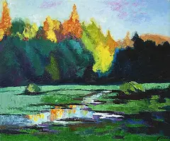 Jeffrey Jinyu Liu, The Anant, oil on canvas