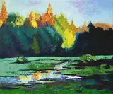 Jeffrey Jinyu Liu, The Anant, oil on canvas