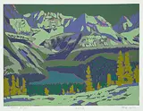 Illingworth Kerr, O'Hara Night #132/150, colour silkscreen on paper
