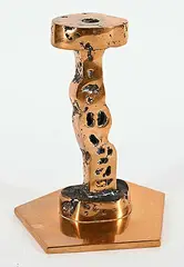 Roy Leadbeater, Untitled - Candlestick Holder, bronze sculpture