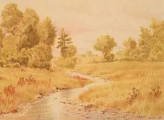 Thomas Mower Martin, Untitled - Fall Stream, 1915, watercolour on paper