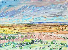 Gabor L. Nagy, Untitled - Southern Alberta, 1980, acrylic on paper