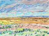 Gabor L. Nagy, Untitled - Southern Alberta, 1980, acrylic on paper