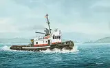 Kenneth Samuelson, Entering the Straits, watercolour on paper