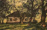 Herbert Otto Sellin, Old Hudson's Bay Trading Post, 1983, acrylic on wood board