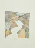 Robert William Sinclair, Untitled - The Road Bends Toward You, 1975, watercolour on paper