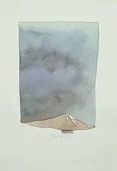 Slide Tipped by Robert William Sinclair, 1980, watercolour on paper, sold May 2024