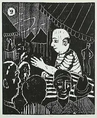 John Harold Thomas Snow, Midway #22/50, 1951, wood block on paper