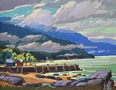 . St. Gilles, Le Vieux Quai St-Irene, 1983, oil on canvas
