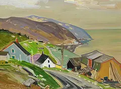 Port au Persil by Louis Tremblay, oil on canvas, sold May 2024