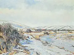 Joan Van Belkum, Bullshead Creek, oil on canvas