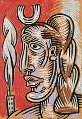 Jan Wade, Little Drawing, 1991, ink and pastel on paper