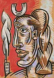 Jan Wade, Little Drawing, 1991, ink and pastel on paper