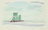 George Weber, Prairie Winter, Alberta #2 #27/40, 1988, colour silkscreen on paper