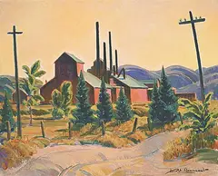 Thomas Harold Beament, Farm, 1942, oil on canvas