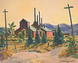 Thomas Harold Beament, Farm, 1942, oil on canvas