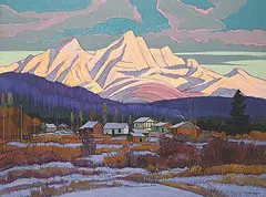 Nicholas J. Bott, Kitwangak, oil on canvas