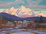 Nicholas J. Bott, Kitwangak, oil on canvas