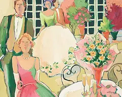 Claudette Castonguay, Coktail du Vendredi Chez Marie-Louise, 1999, oil on canvas