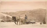 Frederick Simpson Coburn, The Last Load, colour etching on paper