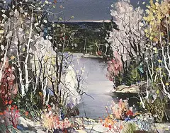 Tinyan Chan, Spring Splendour, oil on canvas