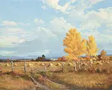 Duncan MacKinnon Crockford, Harvest at Priddis, Alberta