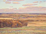 William Duma, Looking East, 1985, oil on canvas
