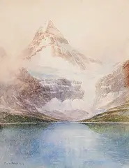 Thomas Fripp, Mount Assiniboine, British Columbia, 1910, watercolour on paper
