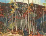 Joachim George Gauthier, Evening Woodland, Near Barry's Bay, 1960, oil on wood board