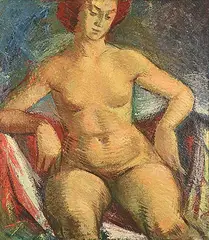 Henry George Glyde, Nude, 1959, oil on canvas