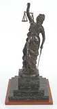 Steve Hoar, Blind Justice #5/90, bronze sculpture