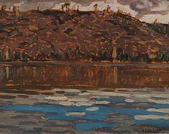A. Y. Jackson, Cally Layton's Lake, Algoma, 1919, oil on wood panel