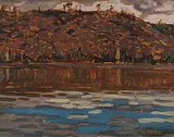 A. Y. Jackson, Cally Layton's Lake, Algoma, 1919, oil on wood panel