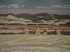 Illingworth Kerr, Turner Valley Nocturne, 1974, oil on canvas