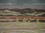 Illingworth Kerr, Turner Valley Nocturne, 1974, oil on canvas