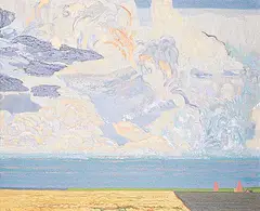 Illingworth Kerr, Prairie Sky, 1968, oil on canvas