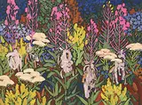 Illingworth Kerr, Fireweed Gone to Pod, Goldenrod and Yarrow