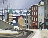 Anthony Law, Mountain Hill - Quebec City, P.Q., 1983, oil on canvas