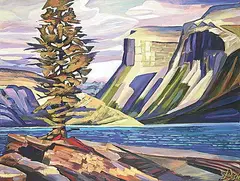 David Pugh, North Shore Minnewanka, oil on canvas
